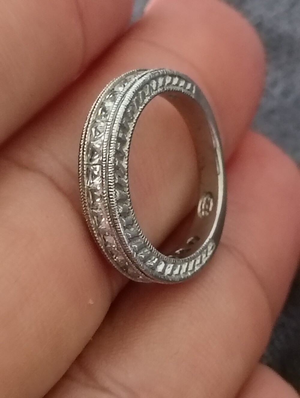 925 Sterling Silver Wedding Bands for Women & Wedding Ring size 7. - Picture 2 of 6